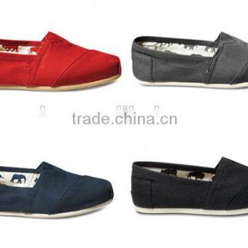 Wholesale MEN canvas shoes slip on shoes EVA outsole canvas upper shoes