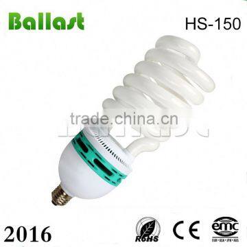 Half spiral 150W spiral energy saving lamp for photography light triphosphor