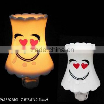 Smile ceramic plug in night lights