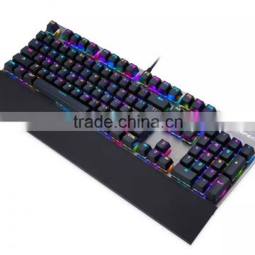 OEM RGB Mechanical Backlit Keyboard LED Gaming Keyboard USB programmable Keyboard