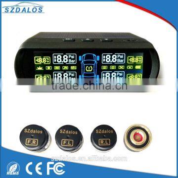 Solar car wireless monitoring tire pressure tpms