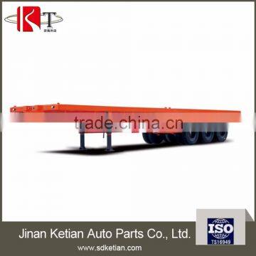 american type axles flated bed semi trailer
