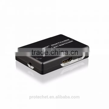 China suppliers 2.0 3 port HDMI Switch 3x1 hdmi matrix switch 3 in 1 out support 4kx2k 1080p 3D for hot video player