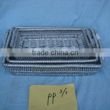 sell silver white willow basket