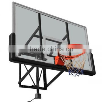 Basketball backboard vertical board with a basket attached