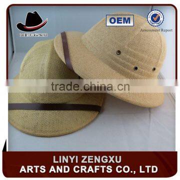 Straw knitted outdoor children trendy mesh safari hats