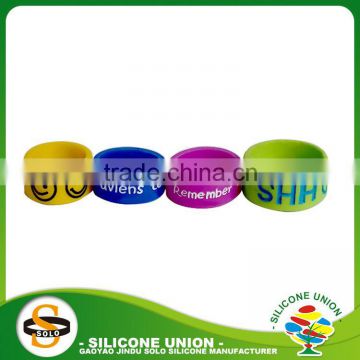 Round gift silicone rubber wedding rings