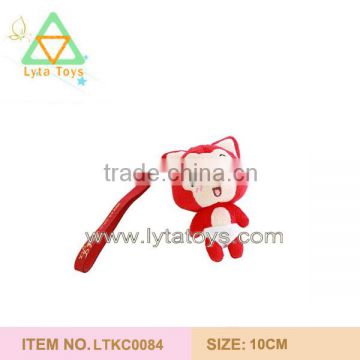 Fancy Plush Red promotional key chain