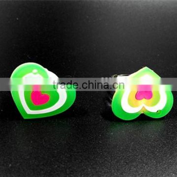 Heart Shaped Advertising Party Decoration Flashing Soft PVC LED Rings
