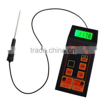 High digital accuracy portable pH/mV/Temp Meter(with ph and Temp electrode)