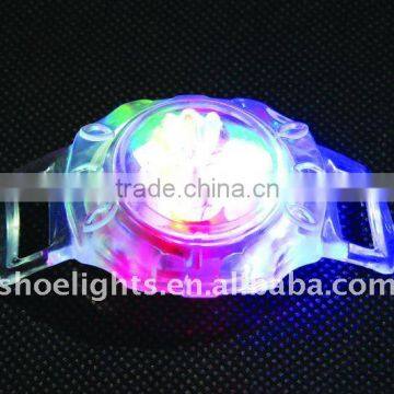 silicone led watch light for kid shoes decoration