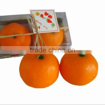 Wholesale fruit shaped cheap scented candle, ideal for Christmas decoration