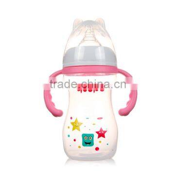 2015 Newest Design Unbreakable Cute Baby Feeding Bottle