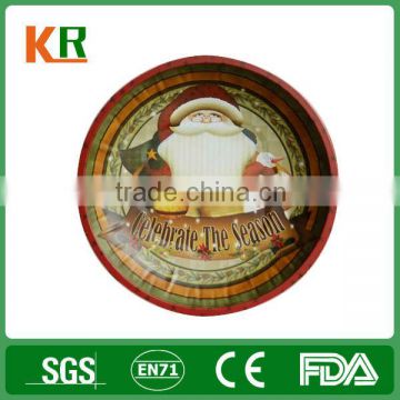 Round Shaped Full Color Printing Metal Tray