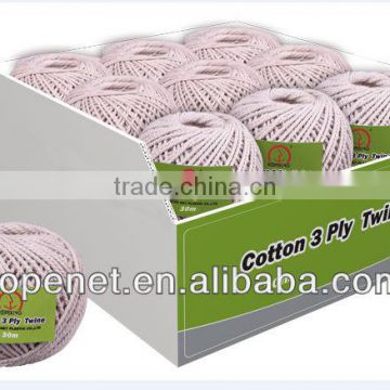 natural cotton twisted twine ball with competitive price