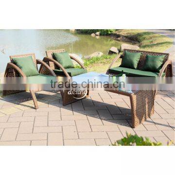 restaurant hotel sofa set design garden furniture outdoor leisure waterproof rattan sofa