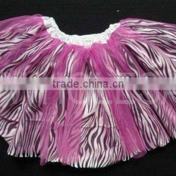 satin zebra revised tutu skirts