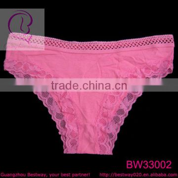 Pink simple design panties for woman