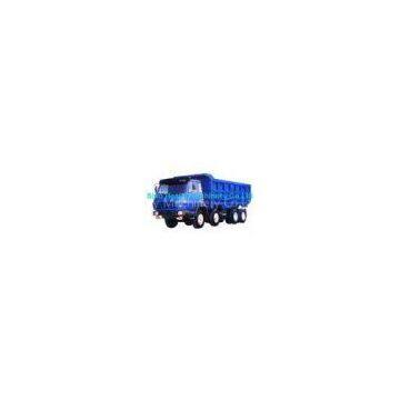 Blue 290hp Unloading Heavy Duty Dump Truck 8x4 , 50 Ton Trucks