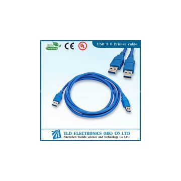 New USB 3.0 Cable SuperSpeed AM to AF Lead Blue