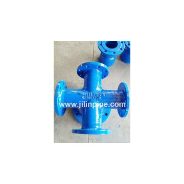 ductile iron pipe fittings, gost cross/tee  for fire hydrant.