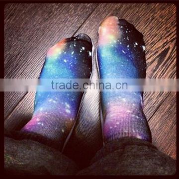 Galaxy print socks wholesale