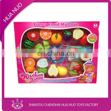 Kitchen funny toy plastic fruit set for kids