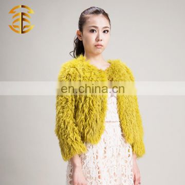 Wholesale China Thick Warm Women Winter Genuine Sheep Fur Coat