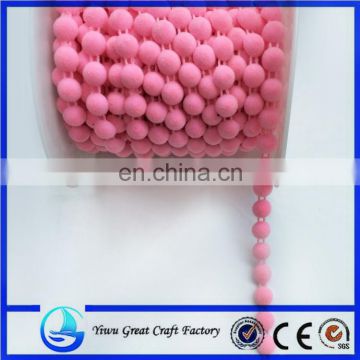 The latest version of Christmas tree decorations Pink cotton bead bead chain link