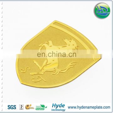High Quality Gold 3d Thick Nickel Label Sticker