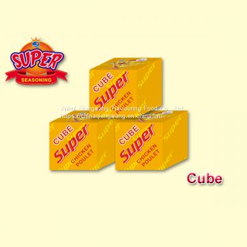 Chicken Poulet Flavour Super Seasoning Bouillon cube Stock Cube 4g*25*80
