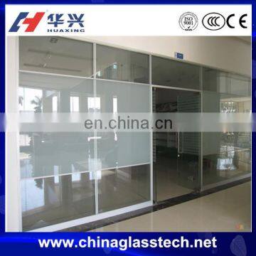 CE commercial upvc tempered entry door glass kit