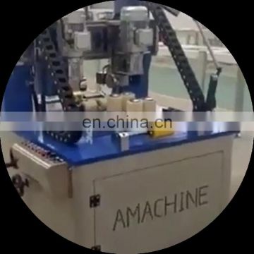 Automatic aluminum profile knurling and strip feeding machine for window and door