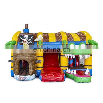 Big Inflatable Pirate Crocodile Bounce House Commercial Children Jump Bouncer Castle with 2 Slides