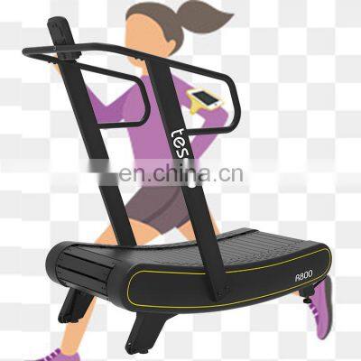 Curved treadmill & air runner with easy transport no motor running machine for home and gym used treadmills for sales