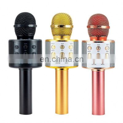 Ws858 High Sensitivity Mini Wireless Microphone Usb Handheld Karaoke Microphone