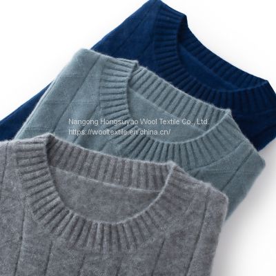 New Winter Fashion Wool Cashmere Crew-Neck Pullover Sweater Best Men's Cashmere Sweaters