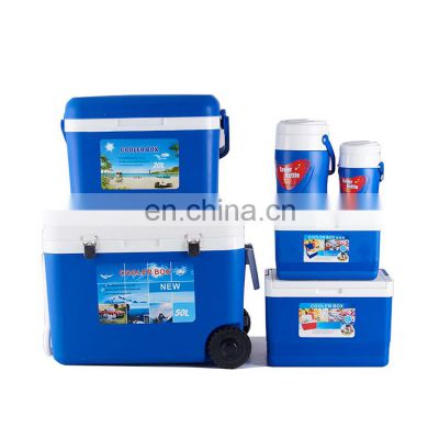 Promotion Gift Customize Logo Ice Box Set Insulated Plastic Ice Cooler Box