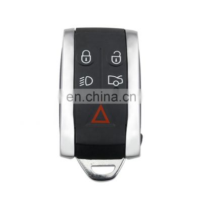 Keyless 5 Buttons Remote Smart Key Case Shell Blank Cover Fob For Jaguar X XF XK XKR
