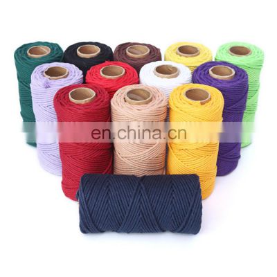 Wholesale 3mm cotton cord 3 mm cotton rope tassel rope factory selling hot natural cotton