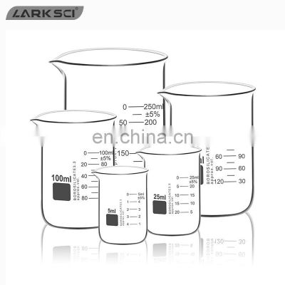 Larksci Lab Glassware One Set Borosilicate Glass Beaker With Best Price
