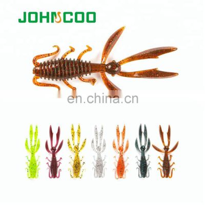 JOHNCOO JOHNCOO Soft Shrimp Fishing Lure 65mm 1.9g Silicone Soft Bait Pesca Isca Artificial Wobblers Attractive Fish Soft