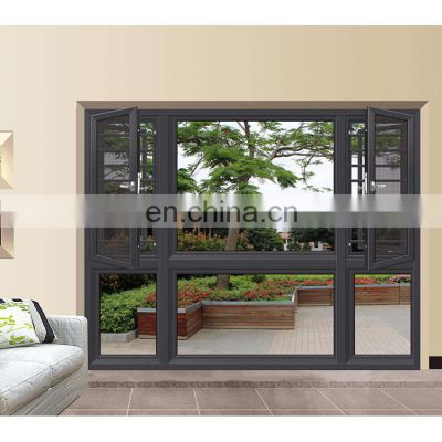 soundproof thermal insulation glass Hinged windows outward open casement window for house or villa