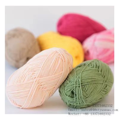Wholesale Price Support Samples Super Soft Factory Supply 5ply Milk 100% Cotton Yarn