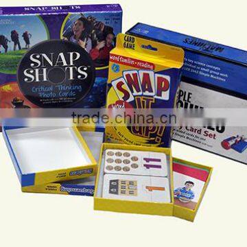 High Quality Colorful Cheap Safe Children Game Cards with Box Printing