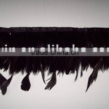 Neck Hackle Fringe with Stripped Coque tails