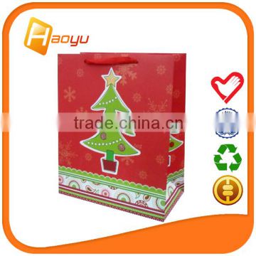 Customized christmas paper bag for gift bag from China