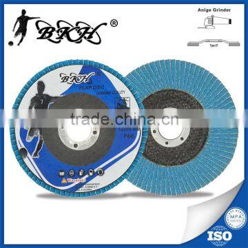 T27 5" 125x22mm Grit 80 zirconia alumina flap disc