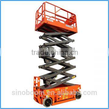 14m working height movable scissor lift