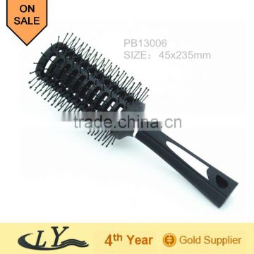 Black Rubber Plaint Plastic Hair Brush hair brush